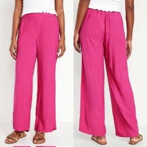 Old Navy Fuchsia Wide-Leg Pants